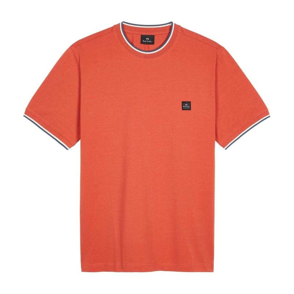 Paul Smith Mens Patch Logo T-Shirt / Orange